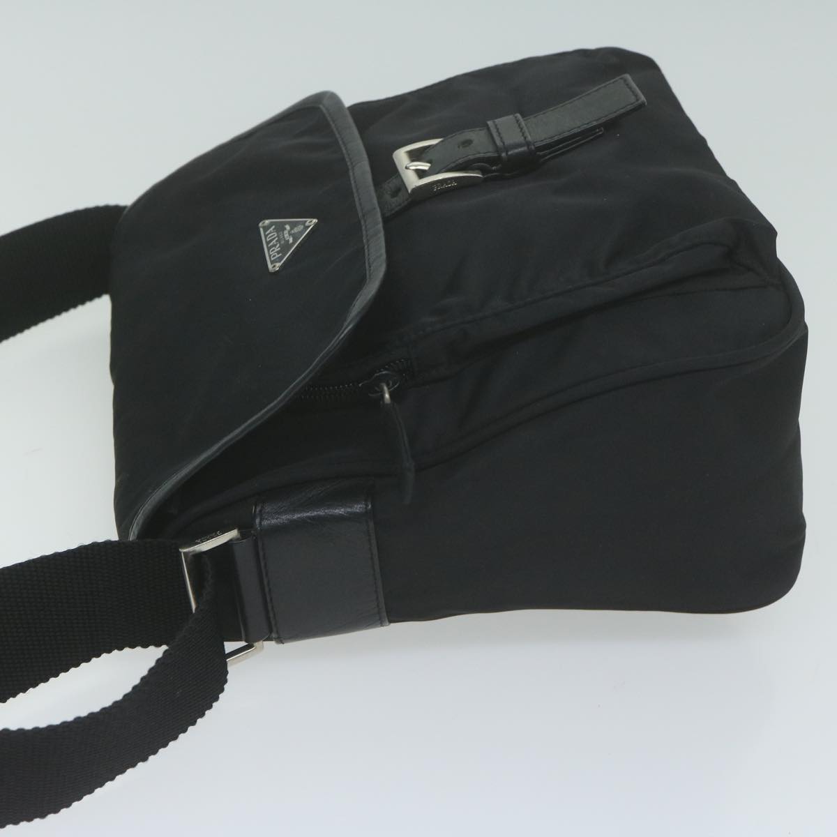 PRADA Shoulder Bag Nylon Black  am5761