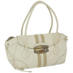 PRADA Shoulder Bag Leather White  am5809