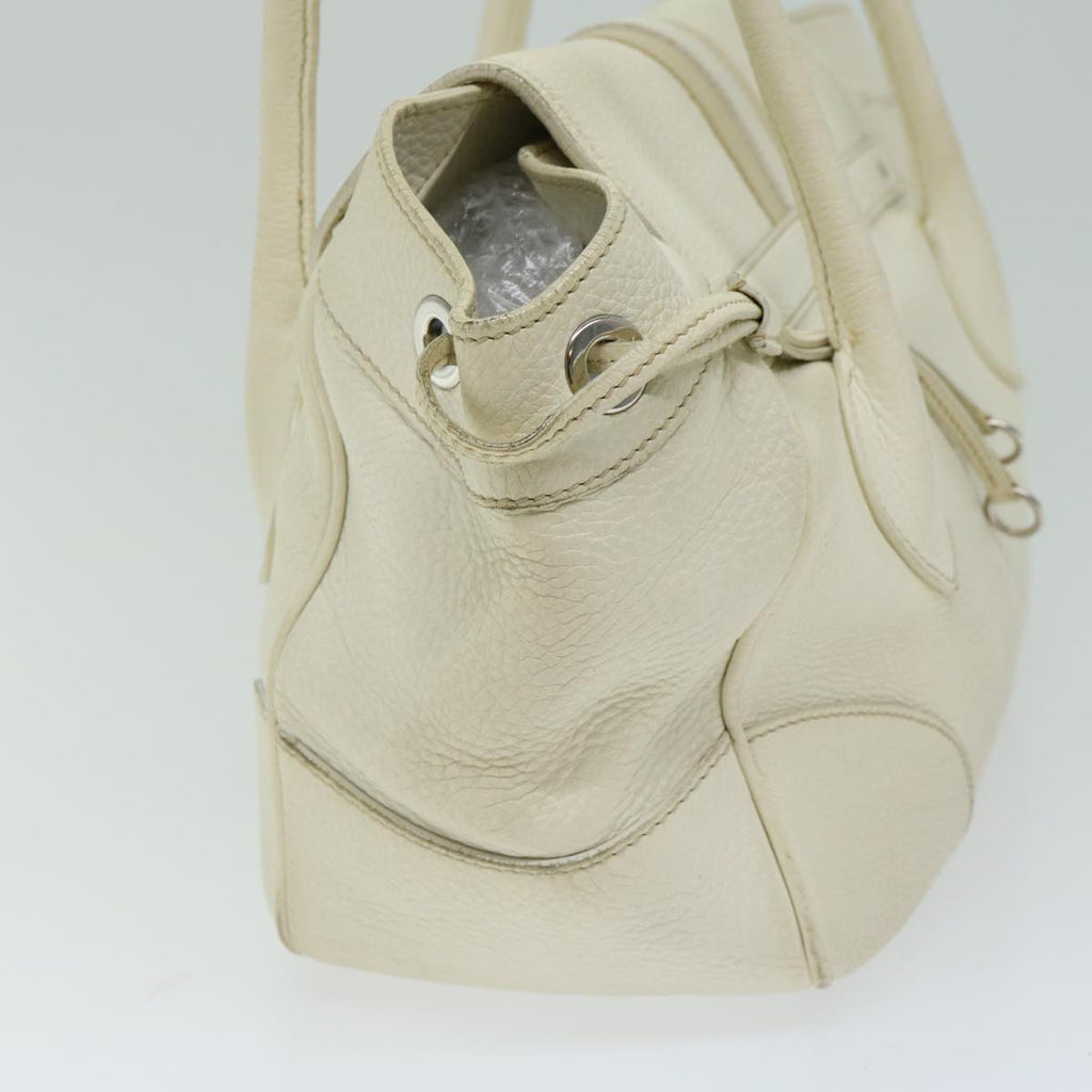 PRADA Shoulder Bag Leather White  am5809