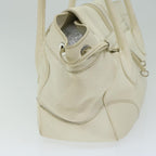 PRADA Shoulder Bag Leather White  am5809
