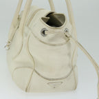 PRADA Shoulder Bag Leather White  am5809
