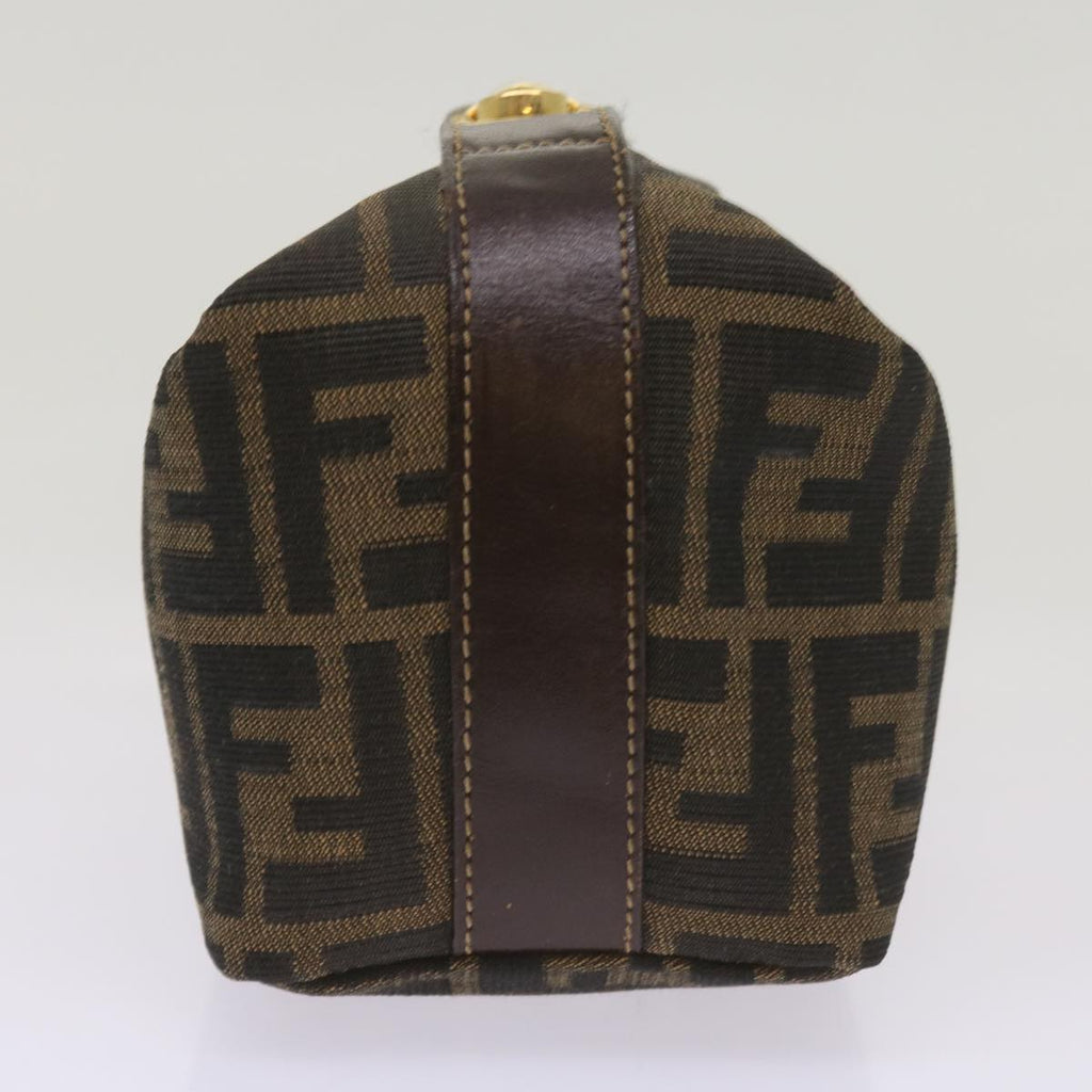 FENDI Zucca Canvas Mini Hand Bag Black Brownam5871A
