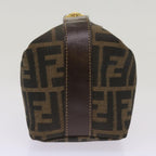 FENDI Zucca Canvas Mini Hand Bag Black Brownam5871A