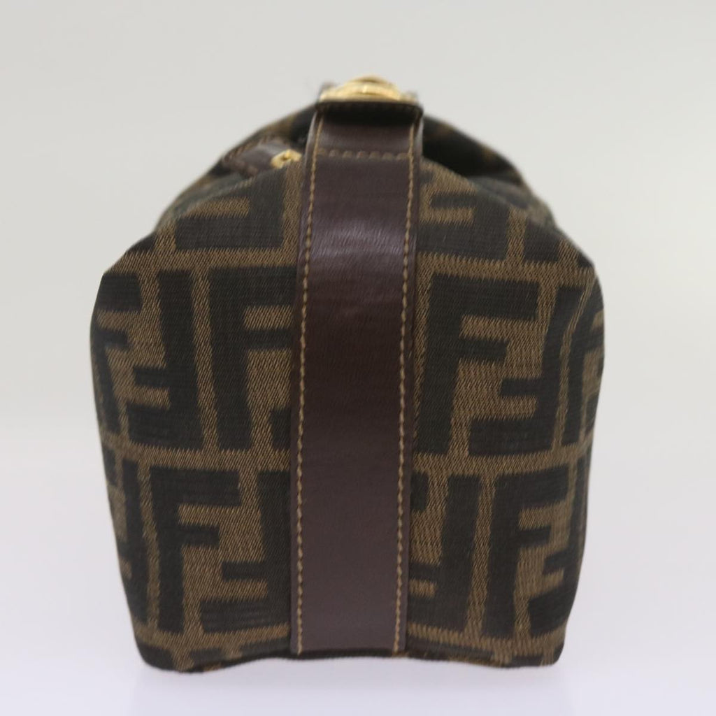 FENDI Zucca Canvas Mini Hand Bag Black Brownam5871A