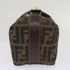 FENDI Zucca Canvas Mini Hand Bag Black Brownam5871A