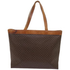 CELINE Macadam Canvas Tote Bag PVC Brown  am5886
