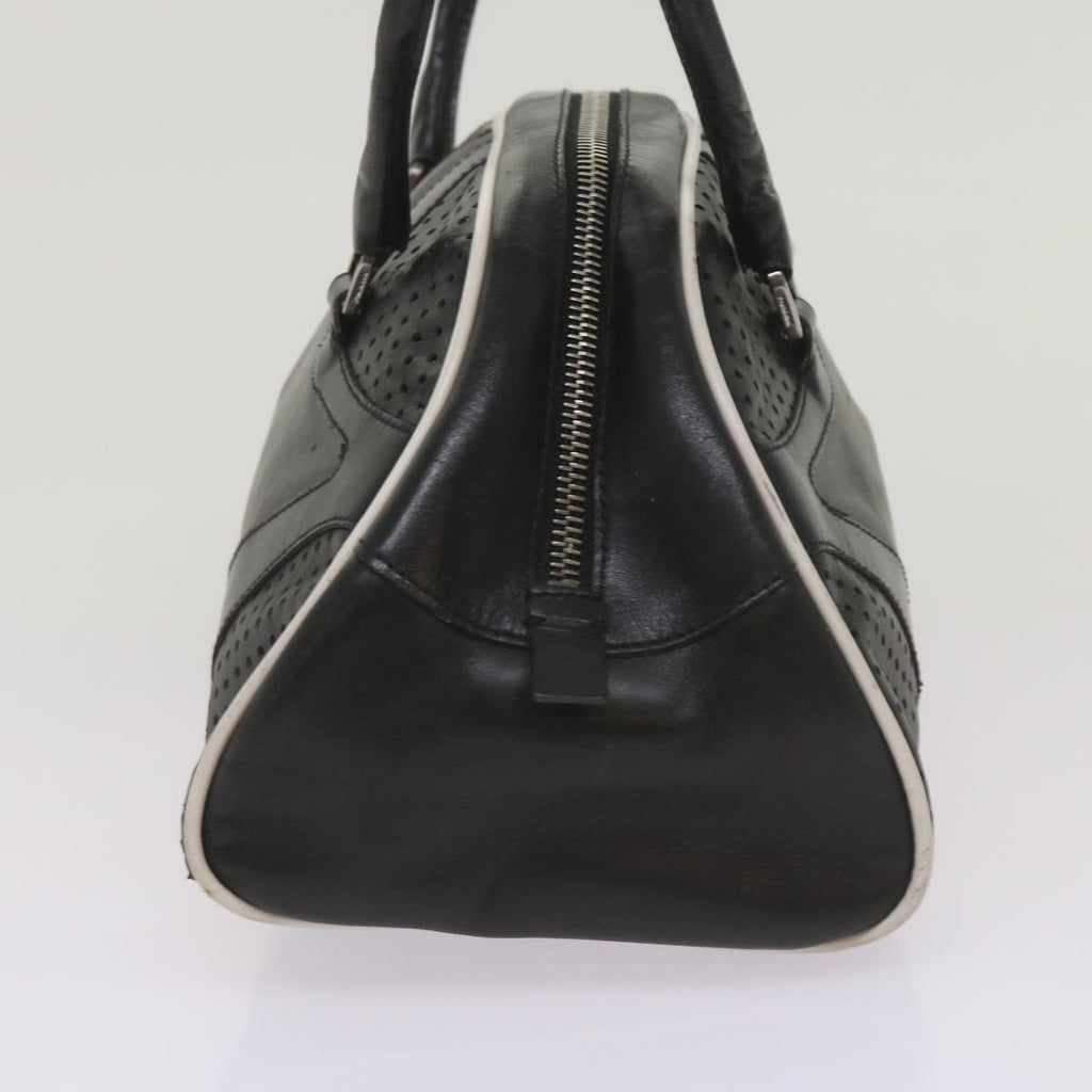 PRADA Hand Bag Leather Black  am5903
