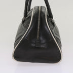 PRADA Hand Bag Leather Black  am5903