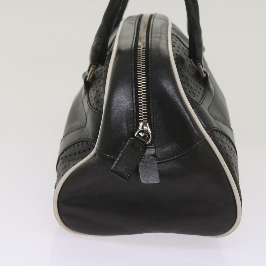 PRADA Hand Bag Leather Black  am5903