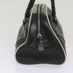 PRADA Hand Bag Leather Black  am5903