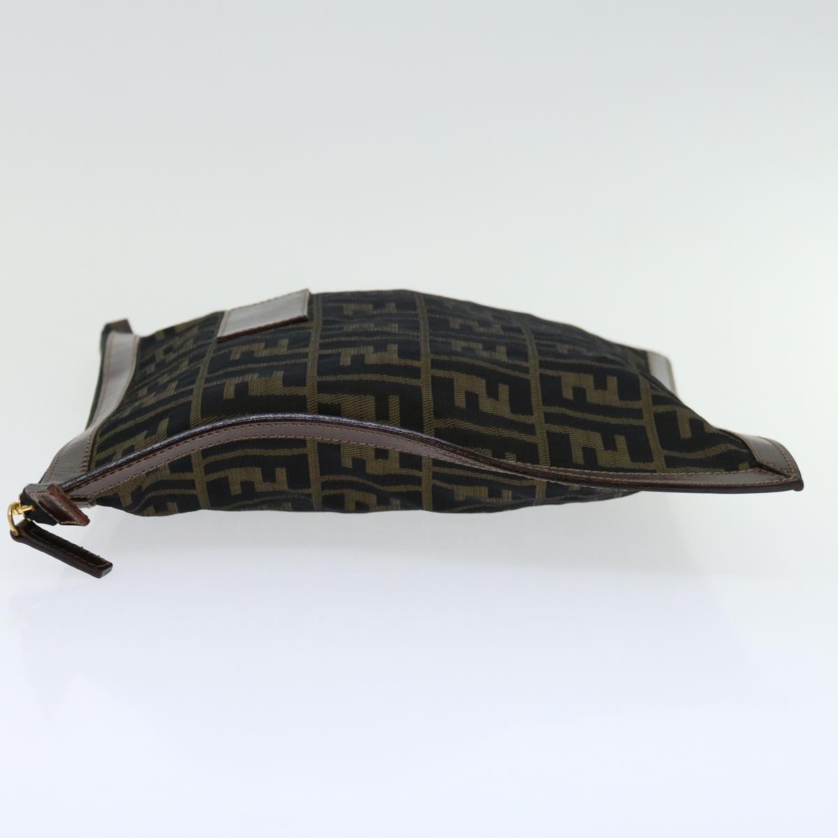 FENDI Zucca Canvas Clutch Bag Brownam5950