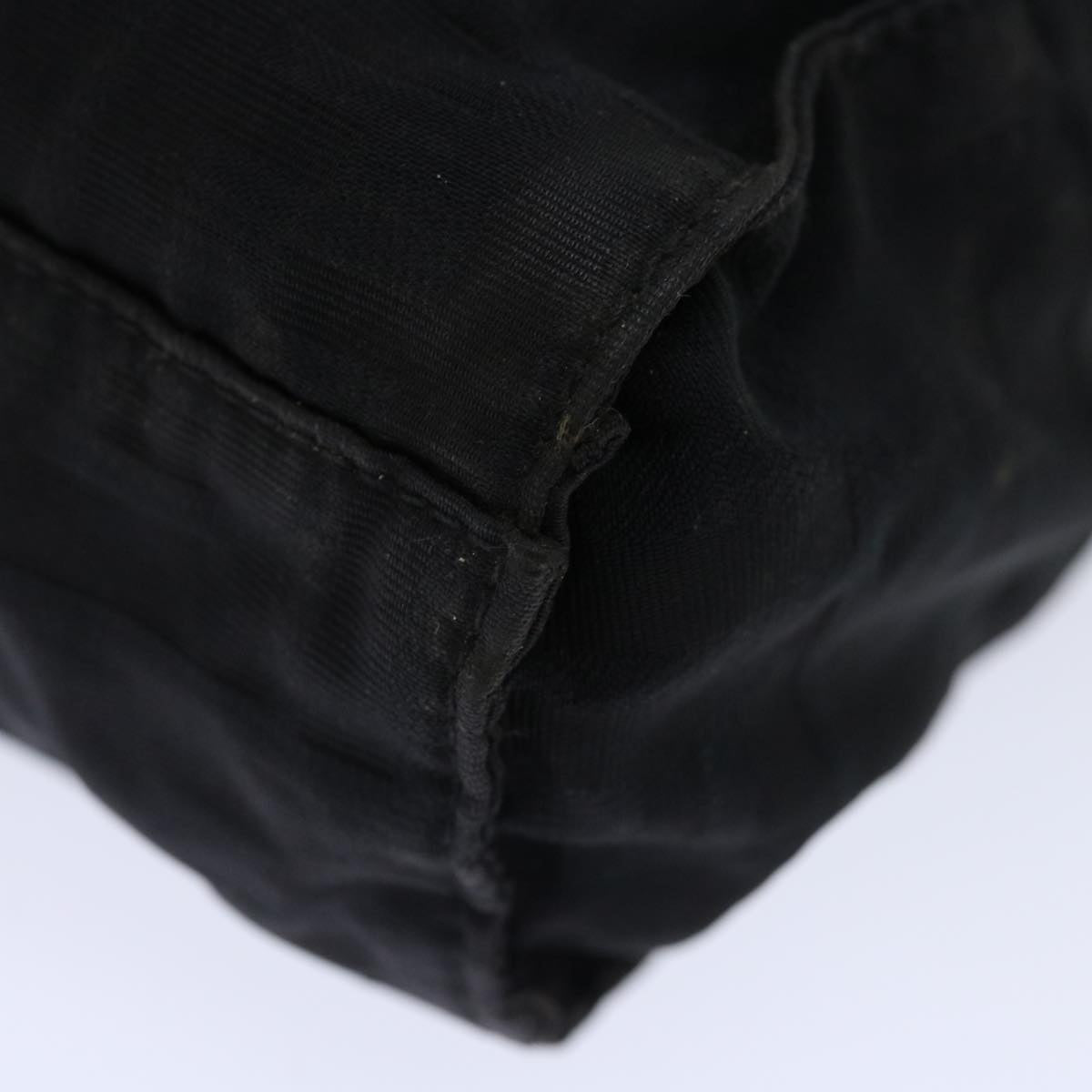 FENDI Zucca Canvas Shoulder Bag Blackam5951