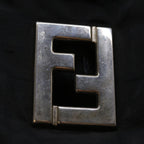 FENDI Zucca Canvas Shoulder Bag Blackam5951