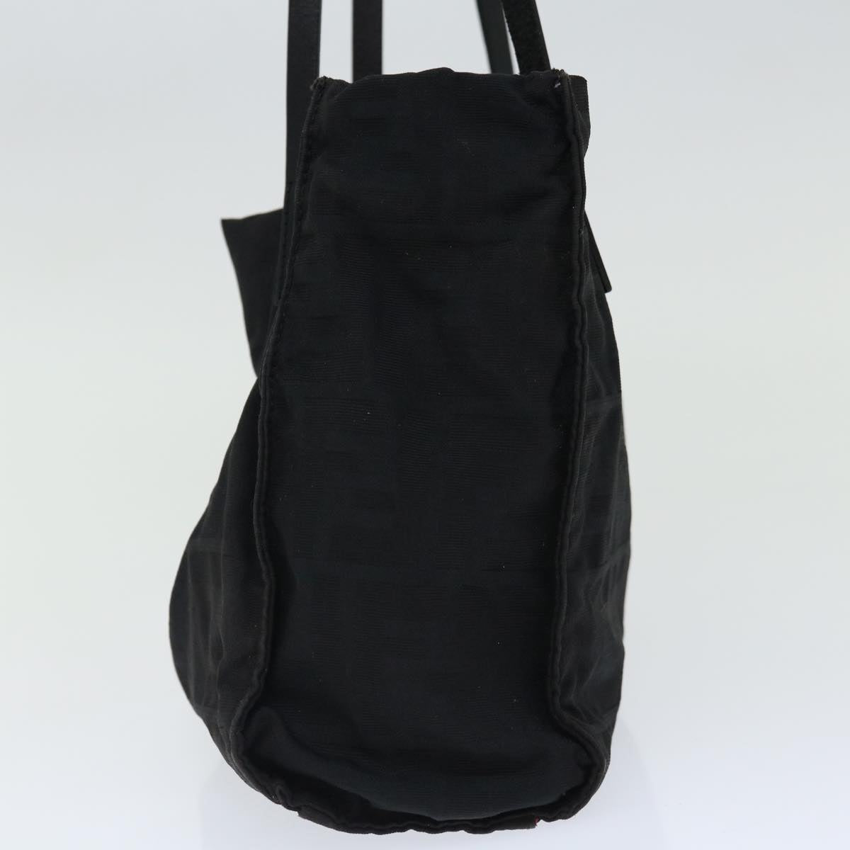 FENDI Zucca Canvas Shoulder Bag Blackam5951