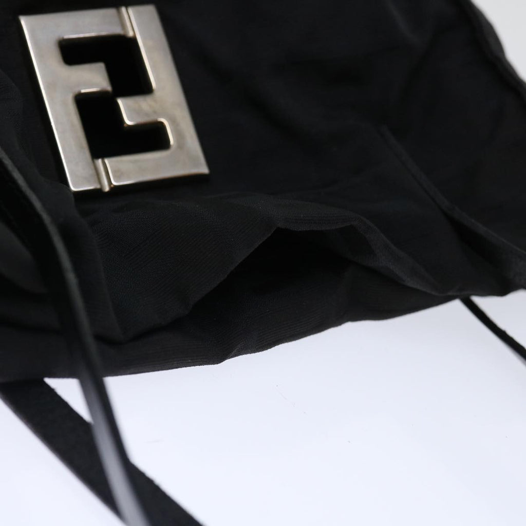 FENDI Zucca Canvas Shoulder Bag Blackam5951
