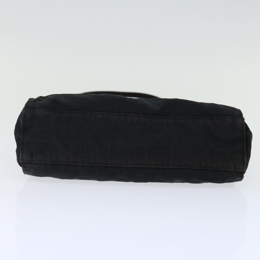 FENDI Zucca Canvas Shoulder Bag Blackam5951
