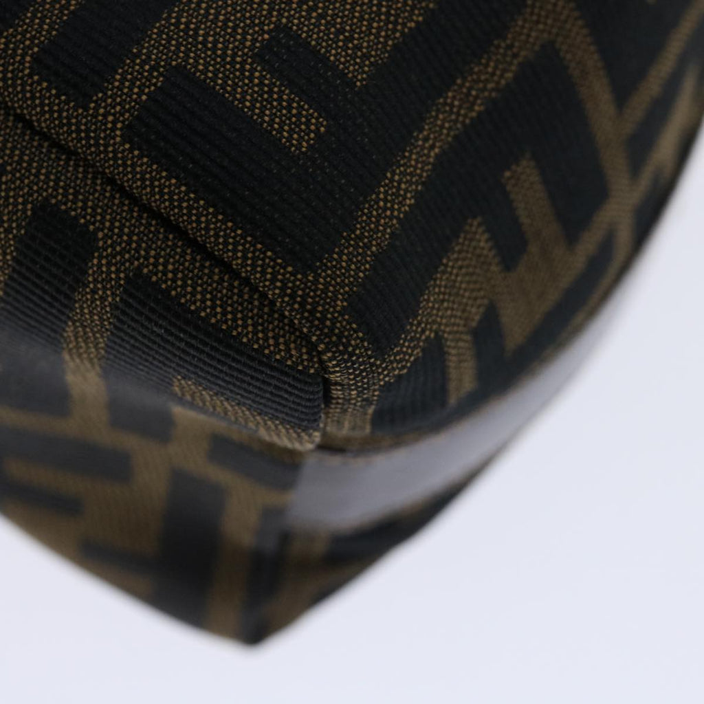 FENDI Zucca Canvas Mini Hand Bag Brown Blackam5975
