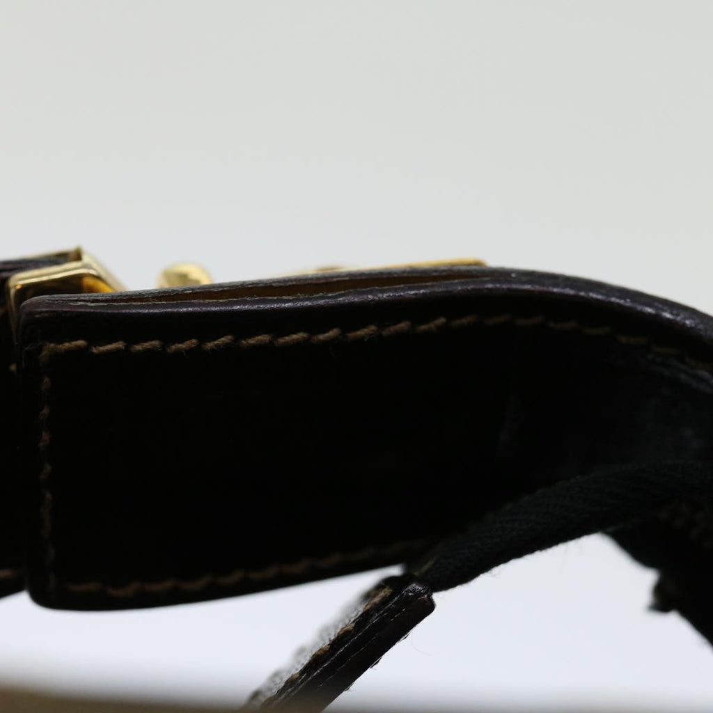 FENDI Zucca Canvas Mini Hand Bag Brown Blackam5975
