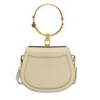 Chloe Nile Small Bracelet Hand Bag Leather 2way Cream am6005