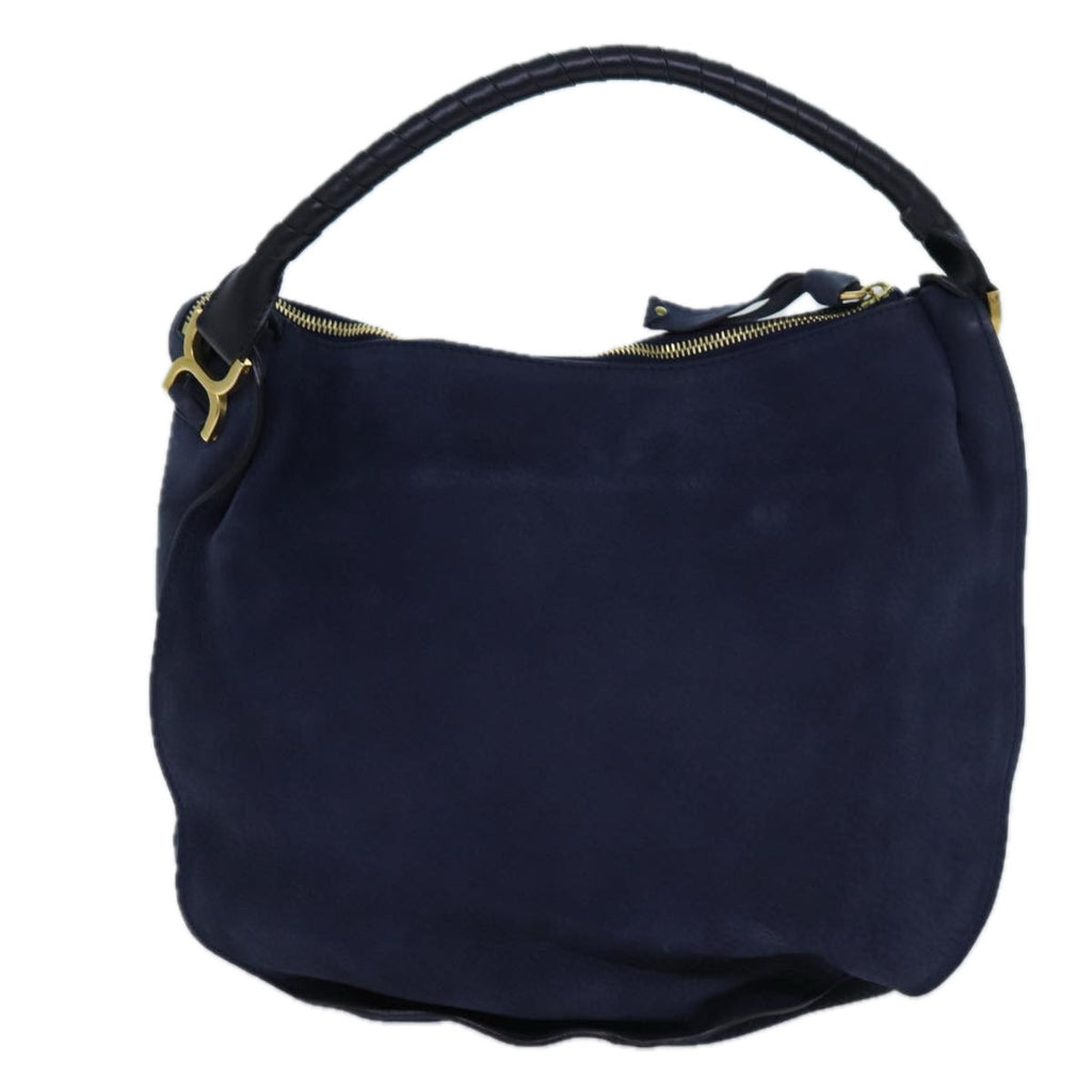 Chloe Mercy Shoulder Bag Leather Navy am6055