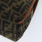 FENDI Zucca Canvas Tote Bag Brown Blackam6121