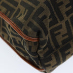 FENDI Zucca Canvas Tote Bag Brown Blackam6121