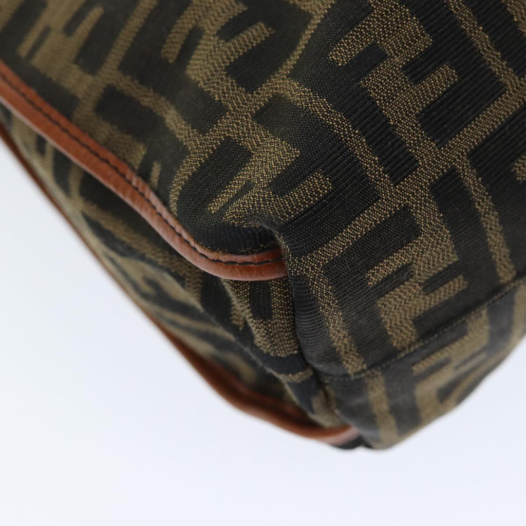 FENDI Zucca Canvas Tote Bag Brown Blackam6121