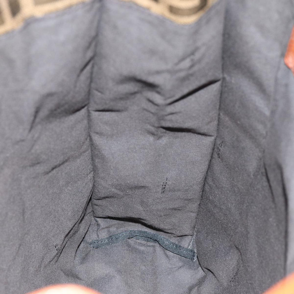 FENDI Zucca Canvas Tote Bag Brown Blackam6121