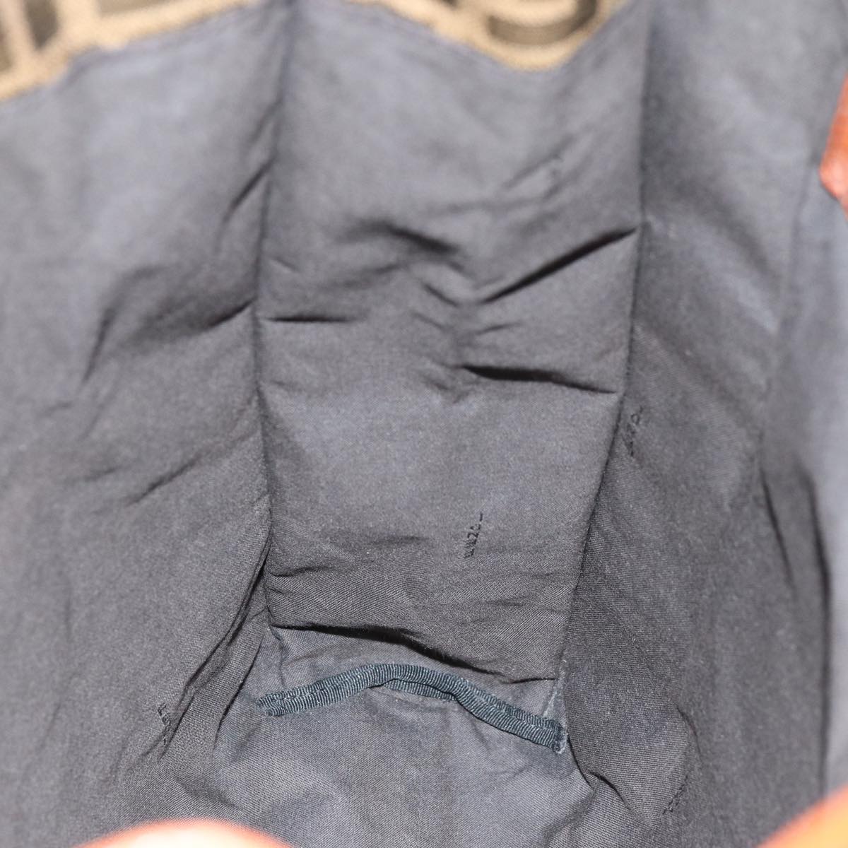 FENDI Zucca Canvas Tote Bag Brown Blackam6121