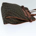FENDI Zucca Canvas Tote Bag Brown Blackam6121