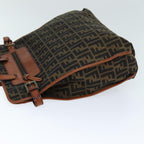 FENDI Zucca Canvas Tote Bag Brown Blackam6121