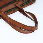 FENDI Zucca Canvas Tote Bag Brown Blackam6121
