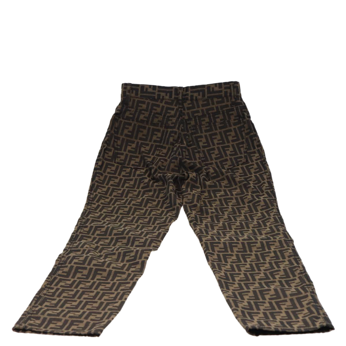 FENDI Zucca Canvas Pants Black Brownam6300