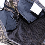 FENDI Zucca Canvas Pants Black Brownam6300