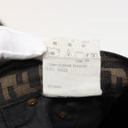 FENDI Zucca Canvas Pants Black Brownam6300