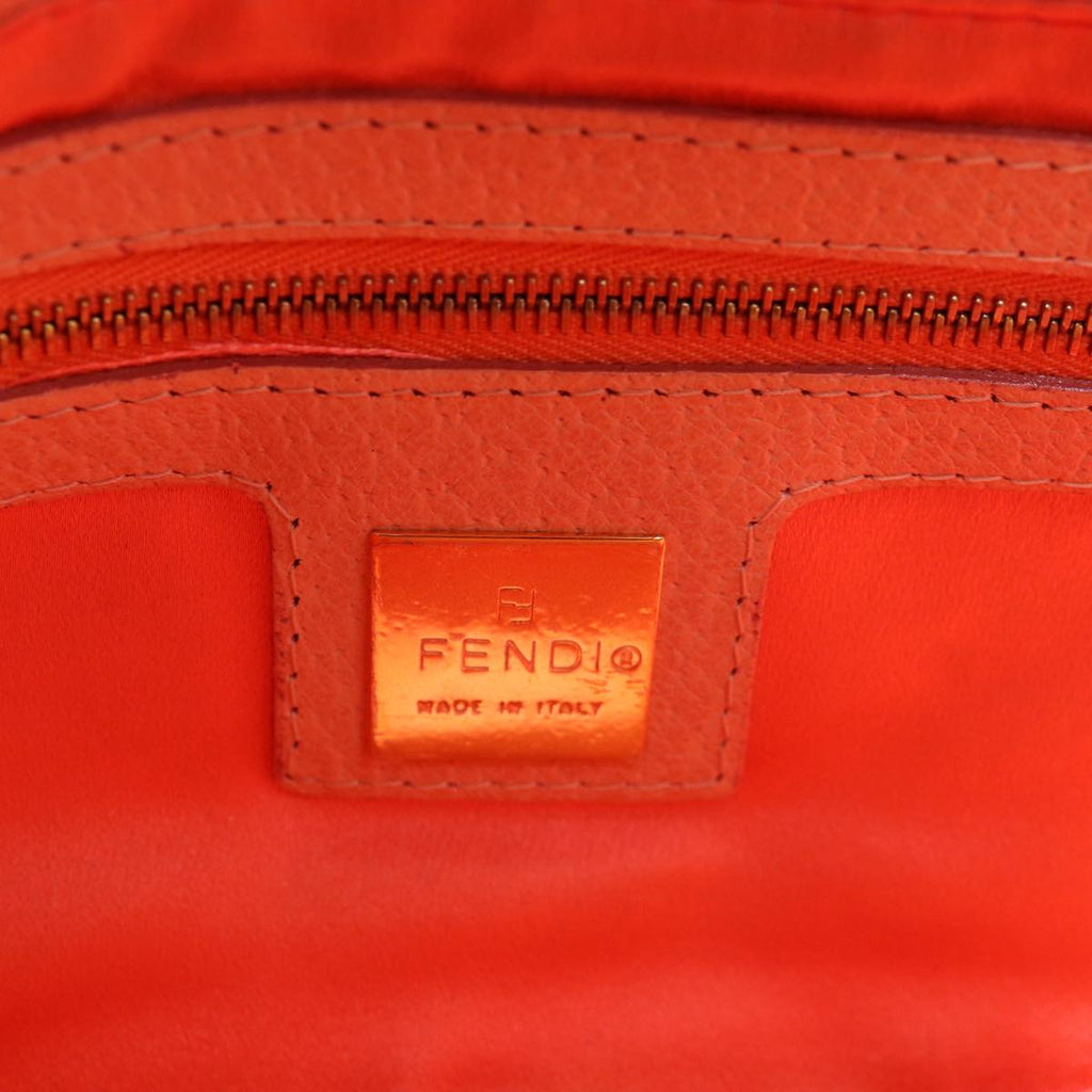 FENDI Mamma Baguette Shoulder Bag Leather Pinkam6309