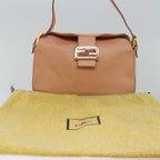 FENDI Mamma Baguette Shoulder Bag Leather Pinkam6309