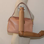 FENDI Mamma Baguette Shoulder Bag Leather Pinkam6309