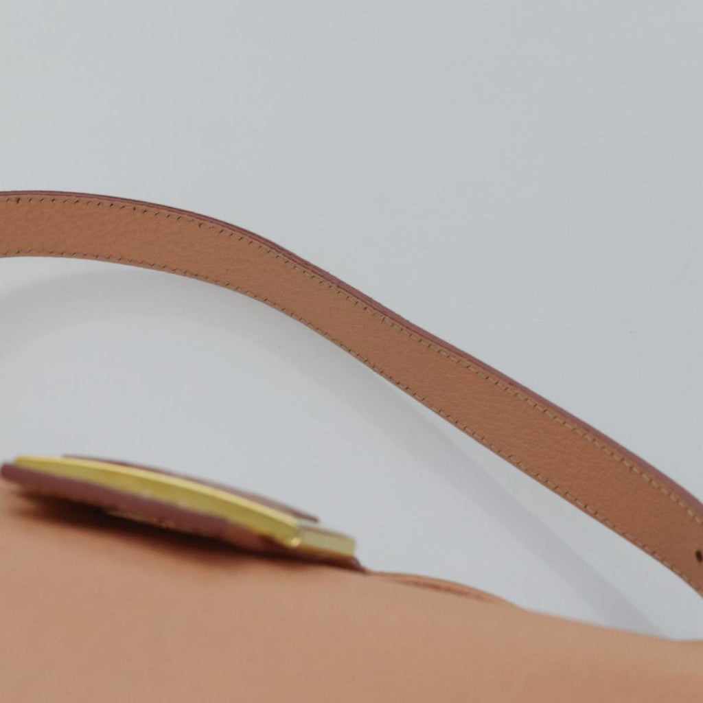 FENDI Mamma Baguette Shoulder Bag Leather Pinkam6309