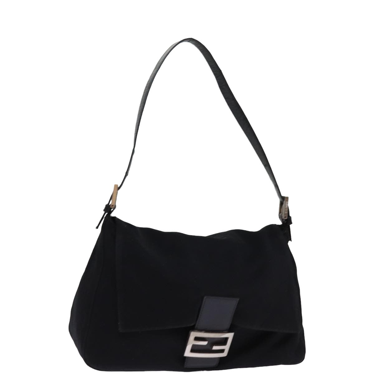 FENDI Mamma Baguette Shoulder Bag Nylon Blackam6317