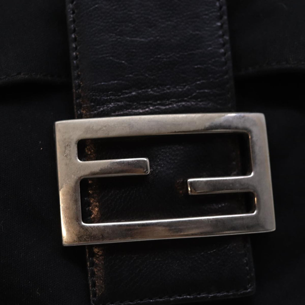 FENDI Mamma Baguette Shoulder Bag Nylon Blackam6317