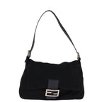FENDI Mamma Baguette Shoulder Bag Nylon Blackam6317