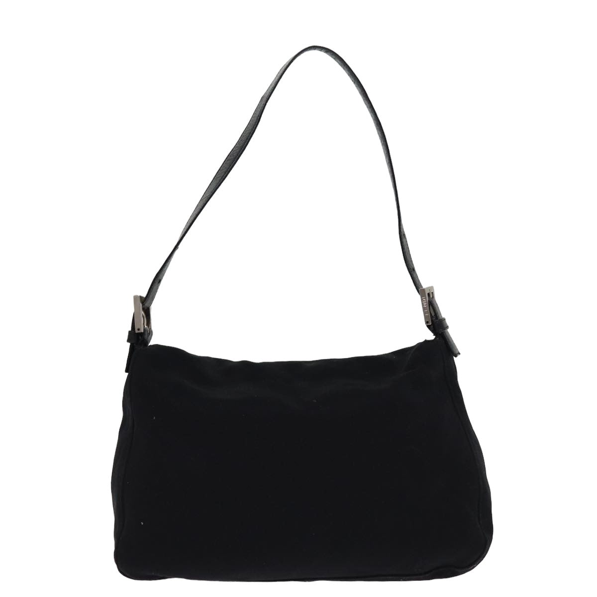 FENDI Mamma Baguette Shoulder Bag Nylon Blackam6317