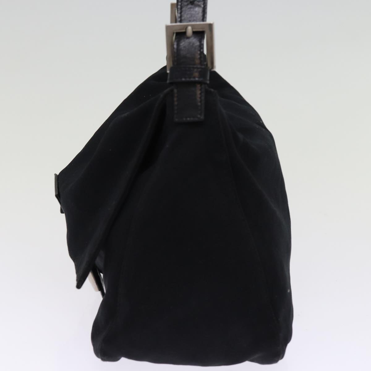 FENDI Mamma Baguette Shoulder Bag Nylon Blackam6317