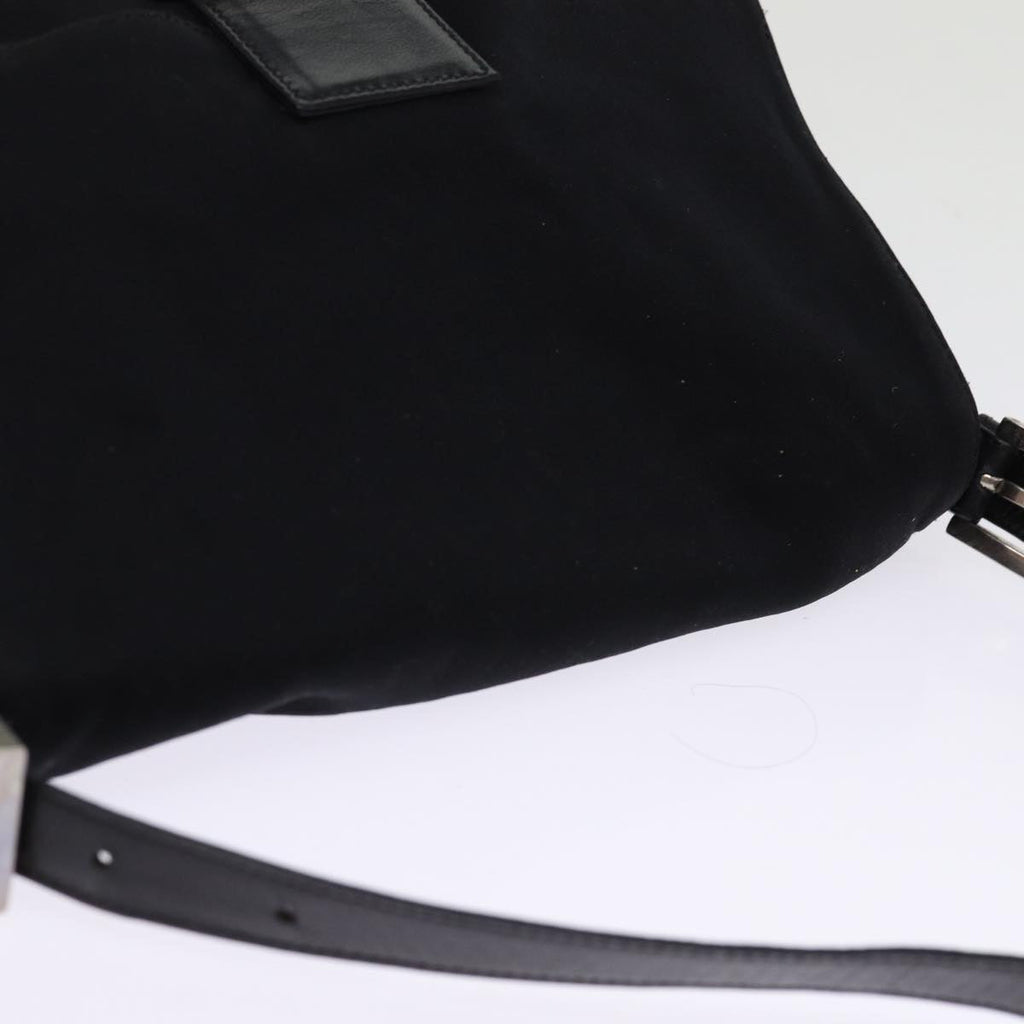 FENDI Mamma Baguette Shoulder Bag Nylon Blackam6317