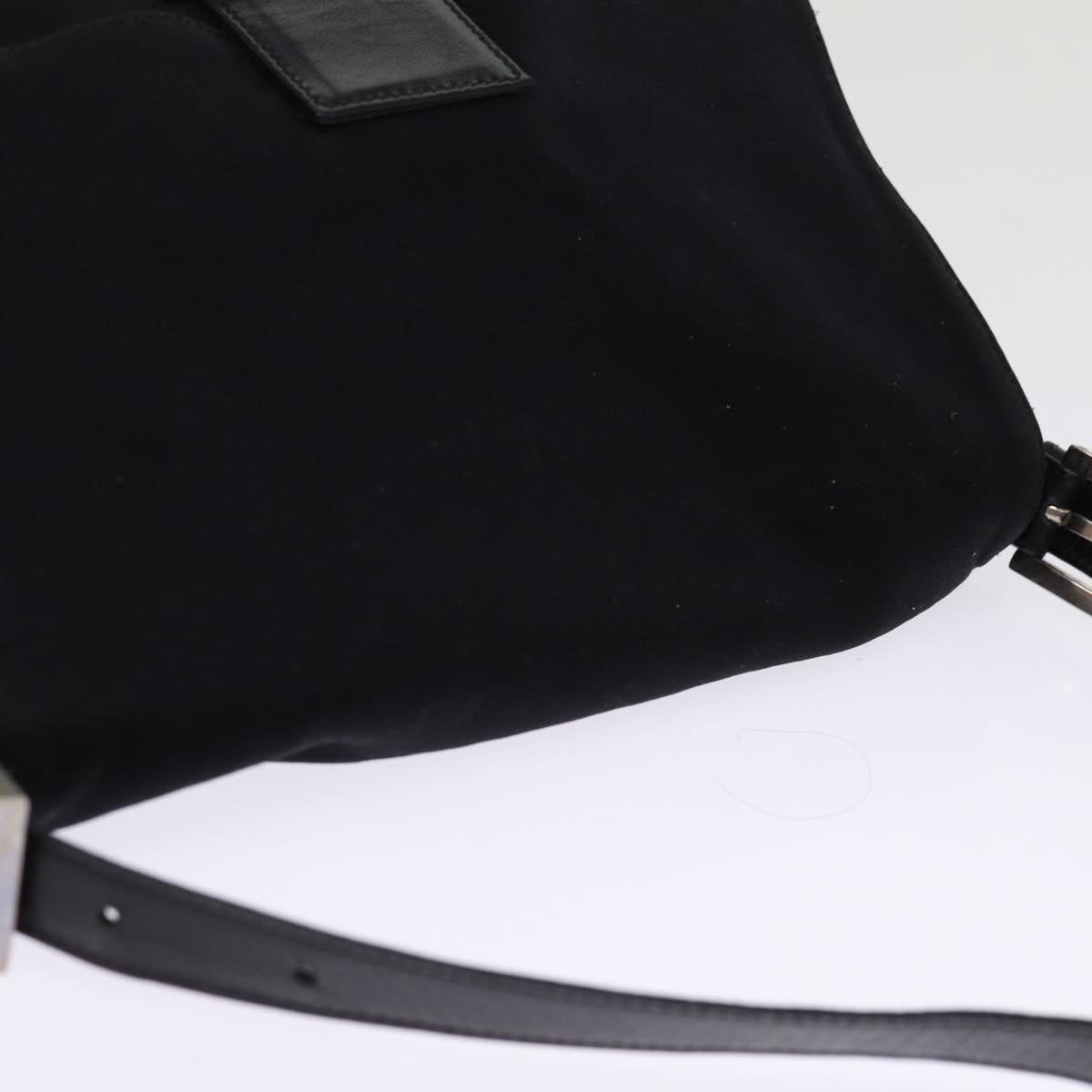 FENDI Mamma Baguette Shoulder Bag Nylon Blackam6317