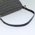 FENDI Zucchino Canvas Mamma Baguette Shoulder Bag Navyam6397