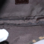 FENDI Zucca Canvas Mamma Baguette Shoulder Bag Black Brownam6402A
