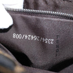 FENDI Zucca Canvas Mamma Baguette Shoulder Bag Black Brownam6402A