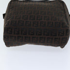 FENDI Zucchino Canvas Hand Bag Brownam6419